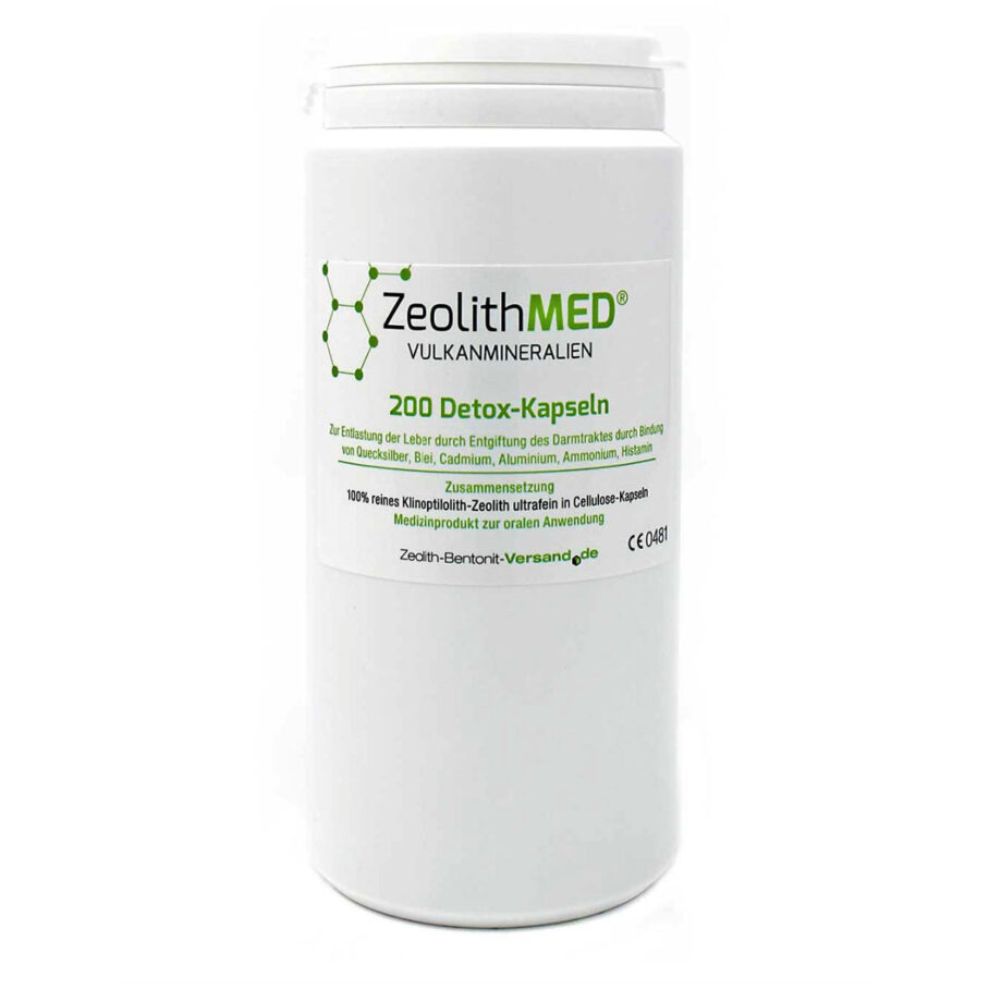 Ζεόλιθος MED® detox εξαιρετικά λεπτή πούδρα έως 10 μικρά - Κάψουλες