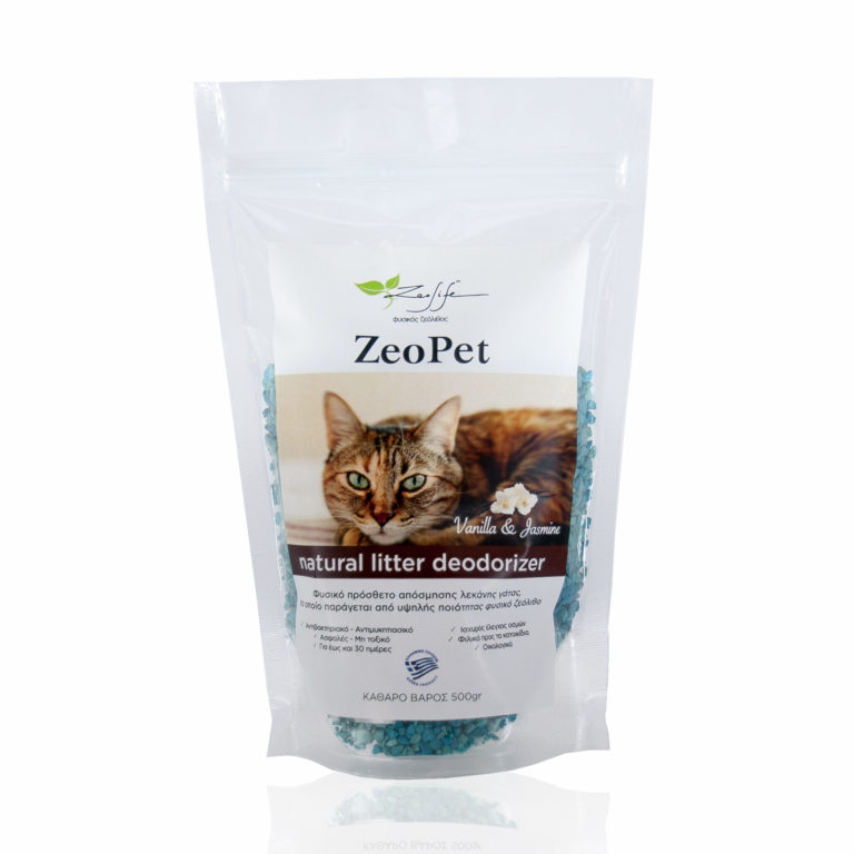 ZeoPet – Φυσικό πρόσθετο απόσμησης λεκάνης γάτας για 30 ημέρες. Νέο προϊόν με ζεόλιθο.