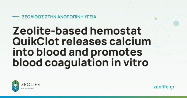 The zeolite-based haemostatic agent QuikClot releases calcium into the blood and promotes blood clotting in vitro