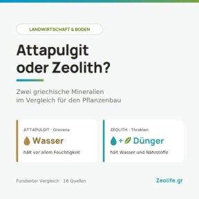 Attapulgit oder Zeolith - Vergleich für den Pflanzenbau